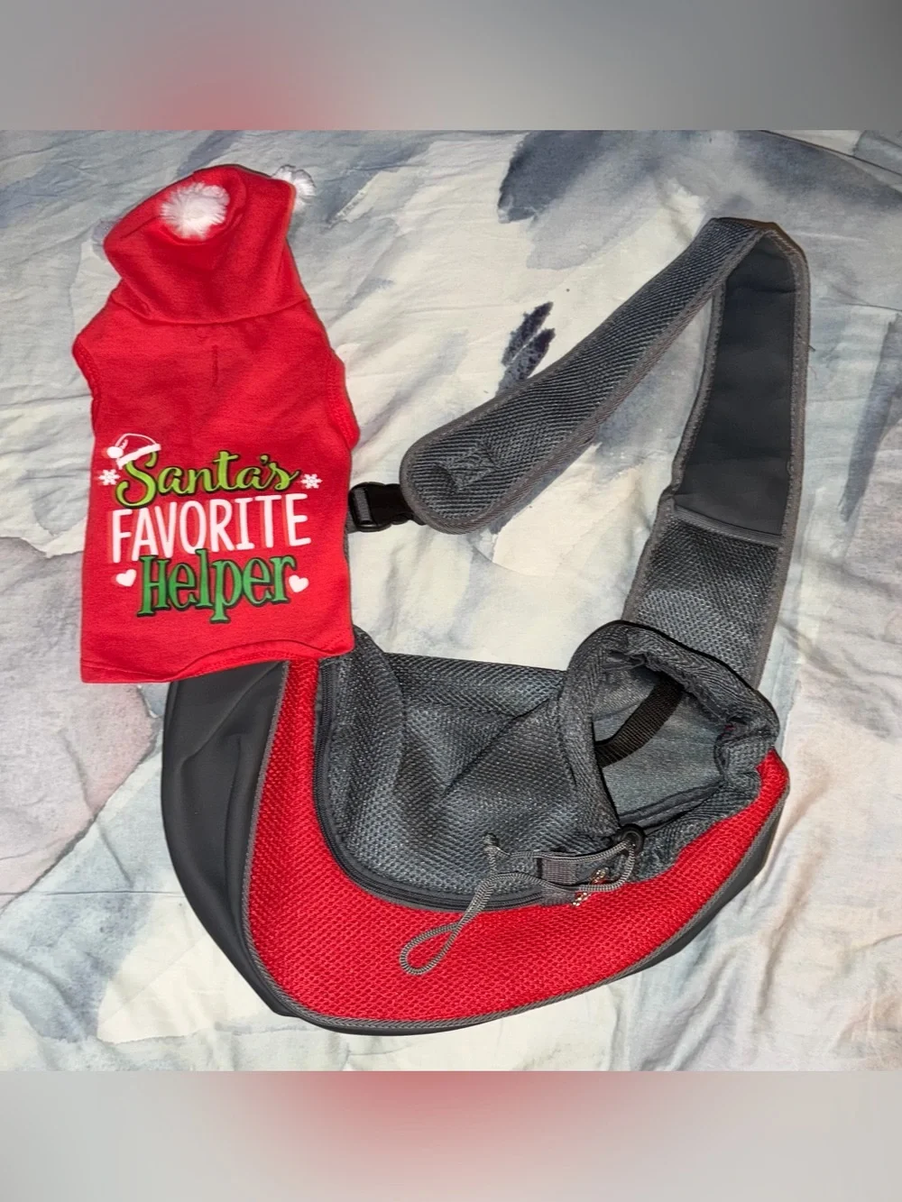 Extra-Small XS Dog Bundle with collars, bandanas, & carrier Sling- BRAND NEW